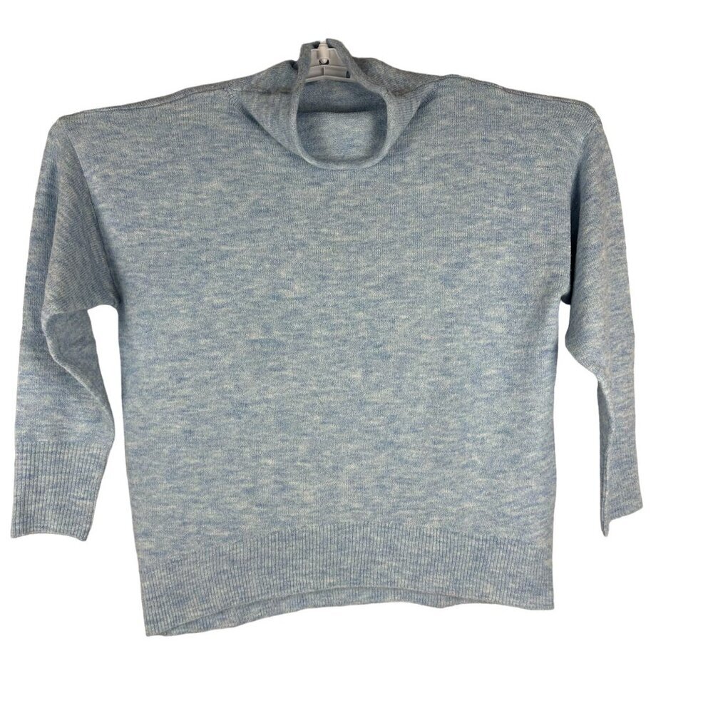 Style & Co Women's Light Blue Sweater Size Large Polyester/Acrylic/Wool Blend
